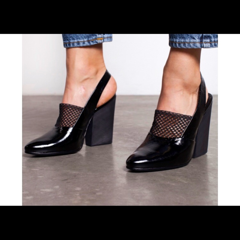 Beautiful Rachel Comey slingback heels with mesh